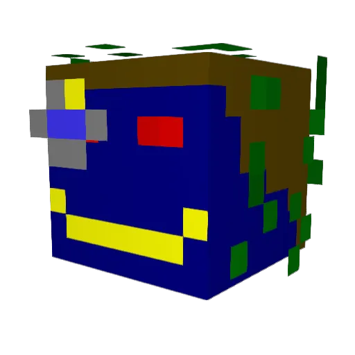 randompollen Minecraft avatar head, 3D render