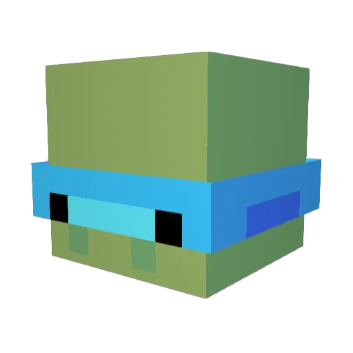 randumbly Minecraft avatar head, 3D render