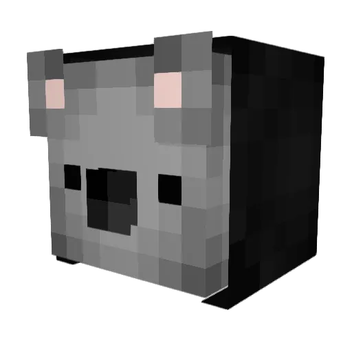 randy_games Minecraft avatar head, 3D render