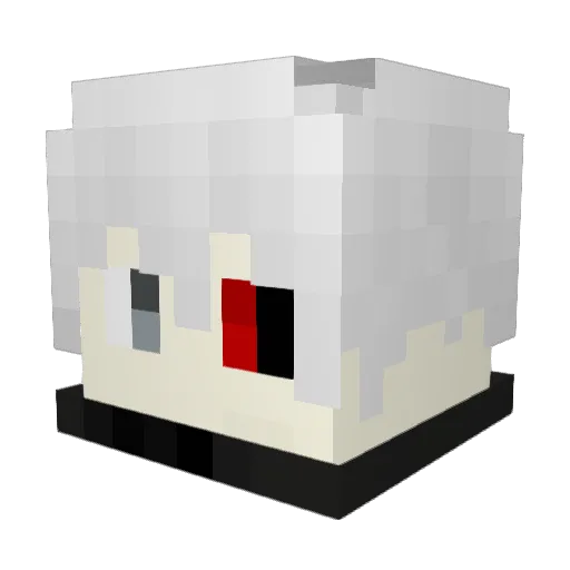 randyalmalki Minecraft avatar head, 3D render