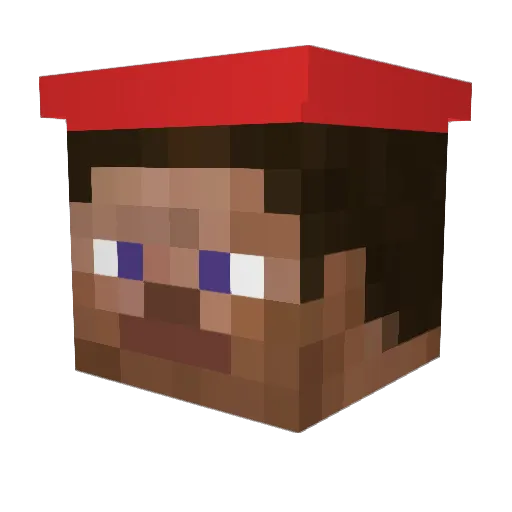 randymoose Minecraft avatar head, 3D render