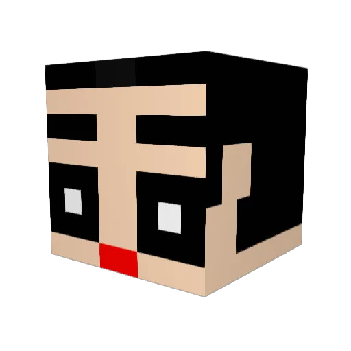 rang0628 Minecraft avatar head, 3D render