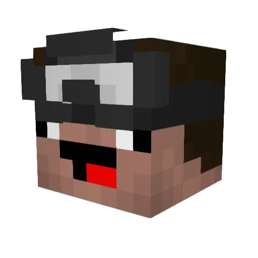 rangAzz Minecraft avatar head, 3D render