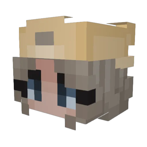 rangedkrazy Minecraft avatar head, 3D render