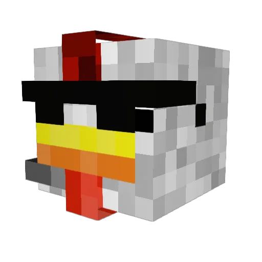 ranger123texas Minecraft avatar head, 3D render