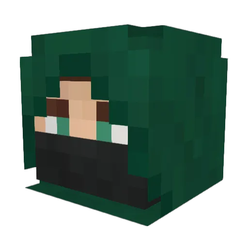ranger555 Minecraft avatar head, 3D render