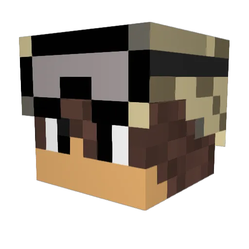 ranger82 Minecraft avatar head, 3D render