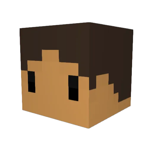 rangerDr Minecraft avatar head, 3D render