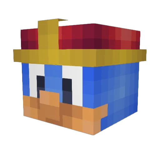 rangernumberx Minecraft avatar head, 3D render
