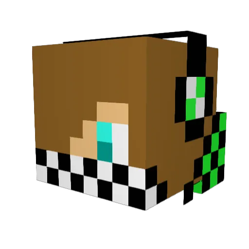 rangerofdeath Minecraft avatar head, 3D render