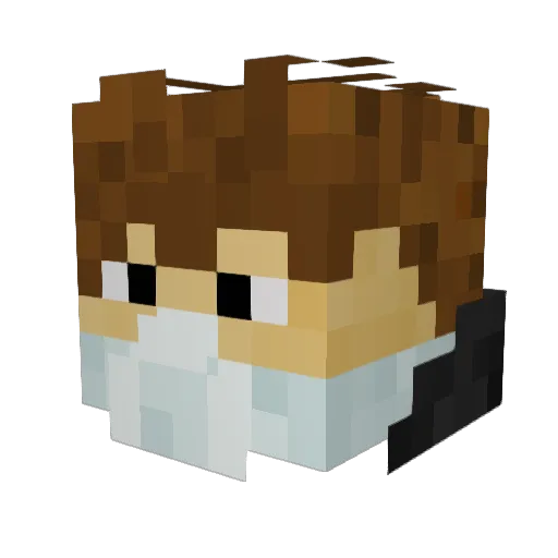 rangerswolf1 Minecraft avatar head, 3D render
