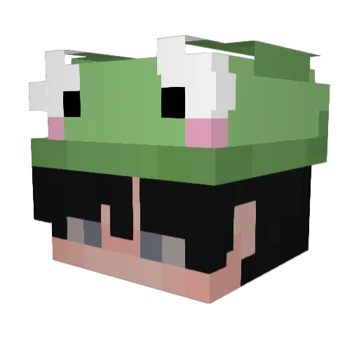 raniprox Minecraft avatar head, 3D render
