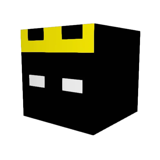 ranjitang Minecraft avatar head, 3D render