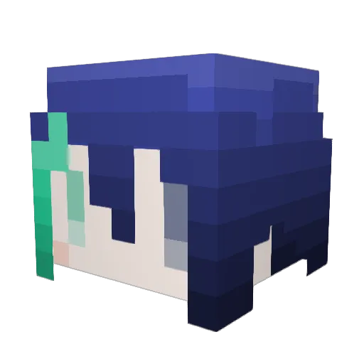 ranka_singer Minecraft avatar head, 3D render