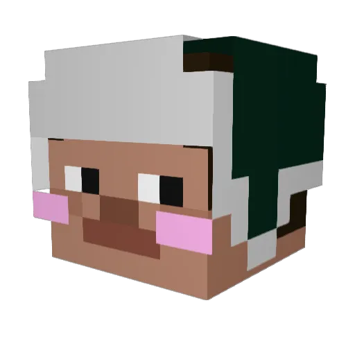 rankee Minecraft avatar head, 3D render