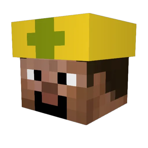 ranken0727 Minecraft avatar head, 3D render