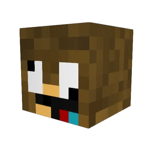 ranktuna Minecraft avatar head, 3D render