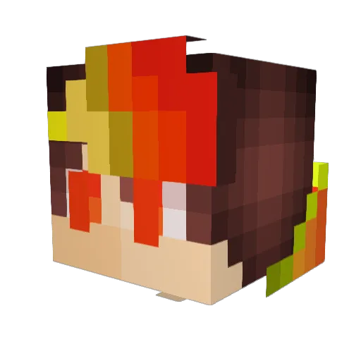 ranotot Minecraft avatar head, 3D render