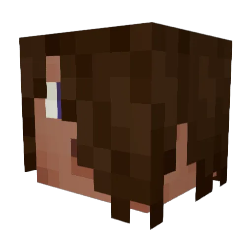 ranran7715 Minecraft avatar head, 3D render