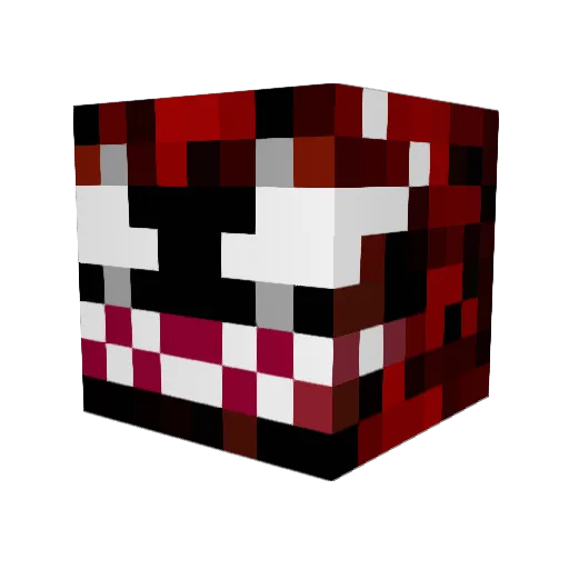 ranrick Minecraft avatar head, 3D render