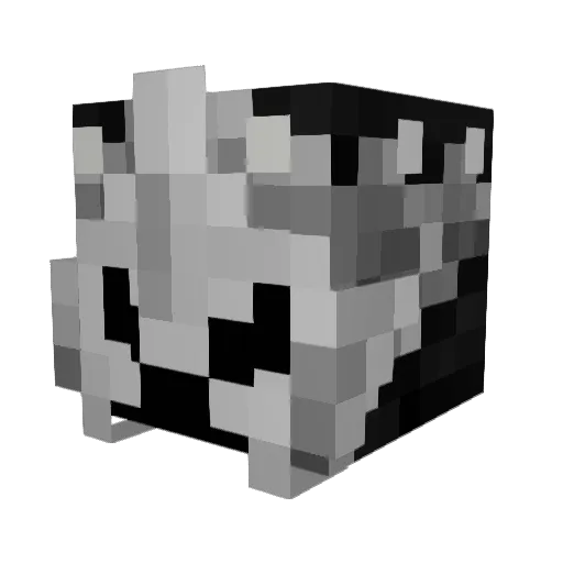 rant15 Minecraft avatar head, 3D render