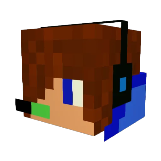 rantulis Minecraft avatar head, 3D render
