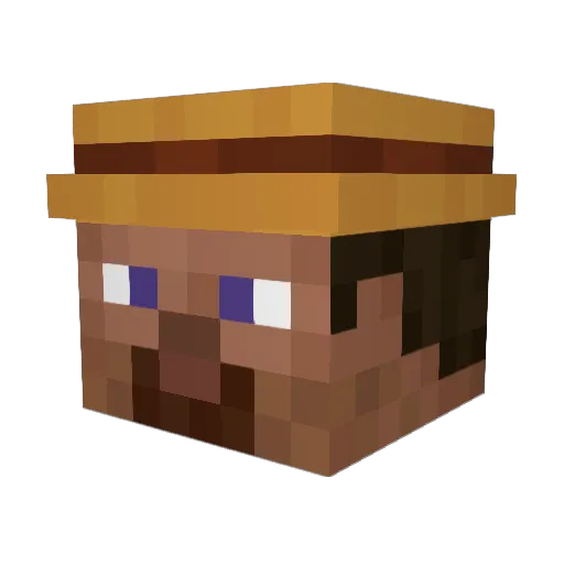 ranvir_ Minecraft avatar head, 3D render