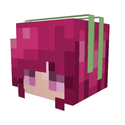 ranxpoe Minecraft avatar head, 3D render