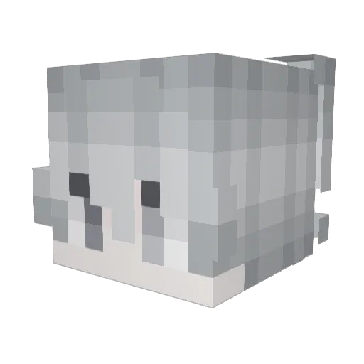 ranzo Minecraft avatar head, 3D render