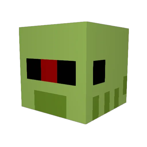 raosandx Minecraft avatar head, 3D render