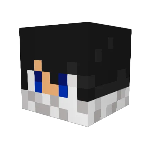 rapas16 Minecraft avatar head, 3D render