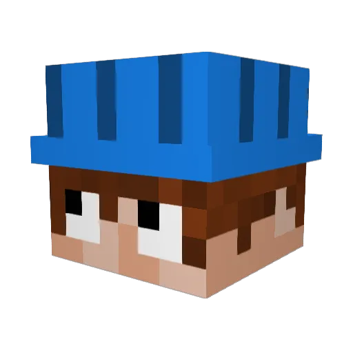 rapg7 Minecraft avatar head, 3D render
