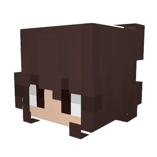 raph495 Minecraft avatar head, 3D render
