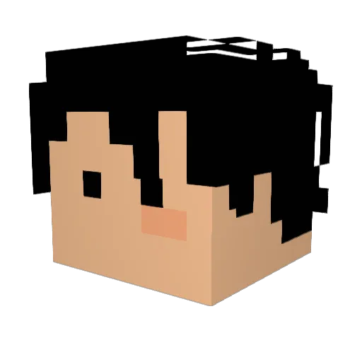 raph854 Minecraft avatar head, 3D render