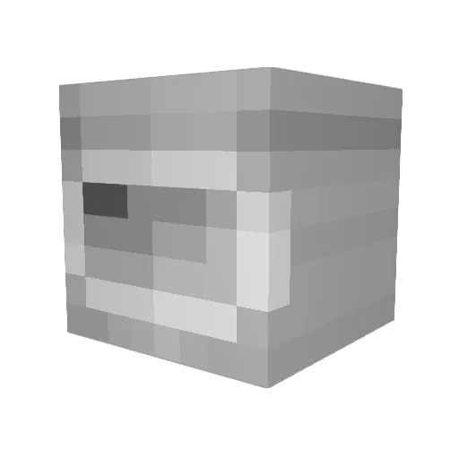 rapha22rs Minecraft avatar head, 3D render