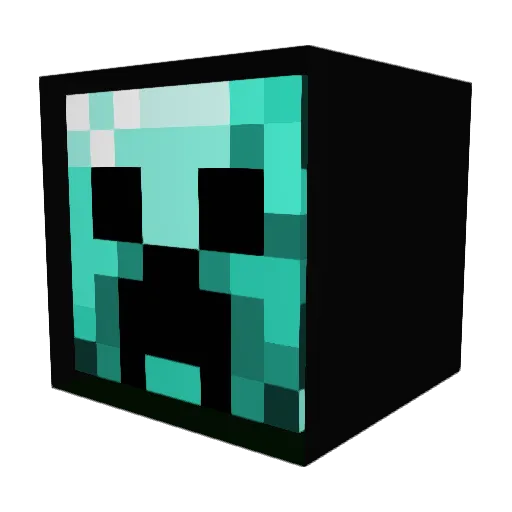raphaeldiniz Minecraft avatar head, 3D render