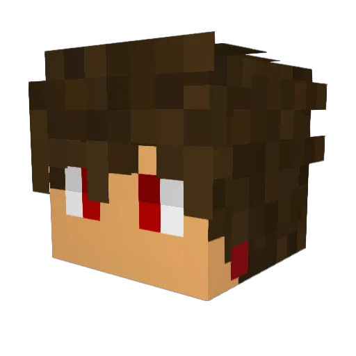 raphaelmattos Minecraft avatar head, 3D render