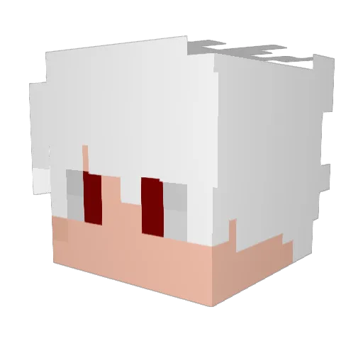 raphart Minecraft avatar head, 3D render