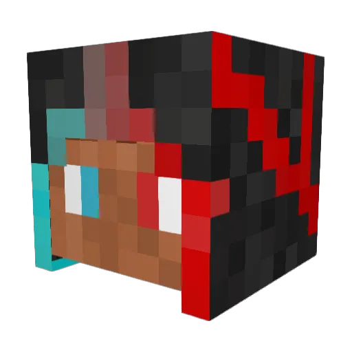 raphyo13 Minecraft avatar head, 3D render