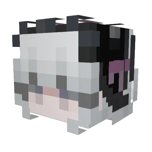 rapidgoat Minecraft avatar head, 3D render