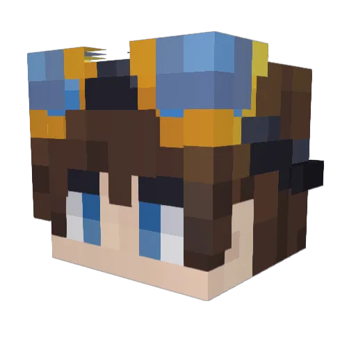 rapkacper58 Minecraft avatar head, 3D render