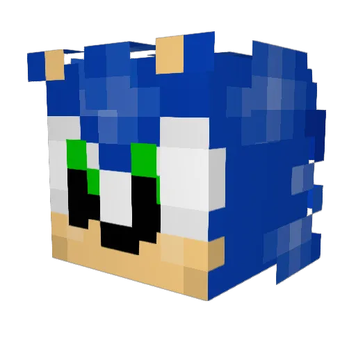 rapoZo69 Minecraft avatar head, 3D render