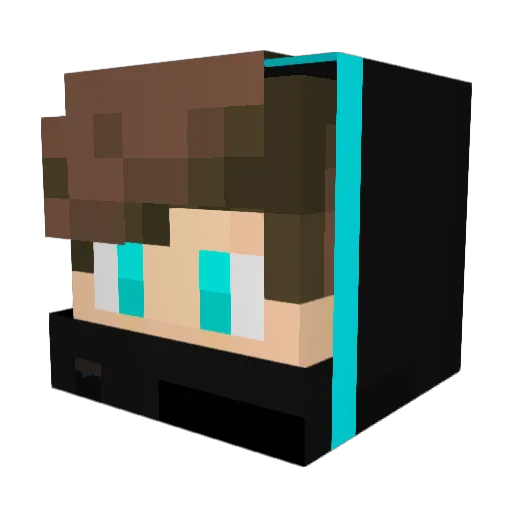 rapsag2608 Minecraft avatar head, 3D render
