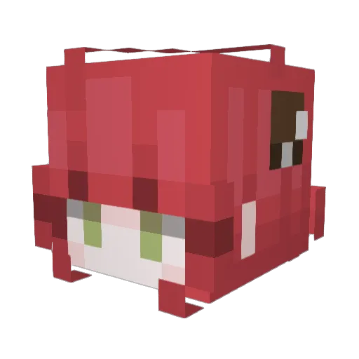 rapsxi Minecraft avatar head, 3D render