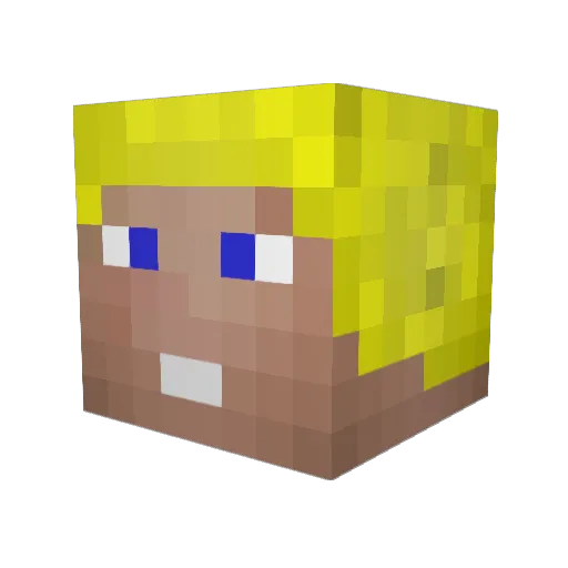 raptor3756 Minecraft avatar head, 3D render