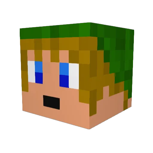 raptorsaurusrexa Minecraft avatar head, 3D render