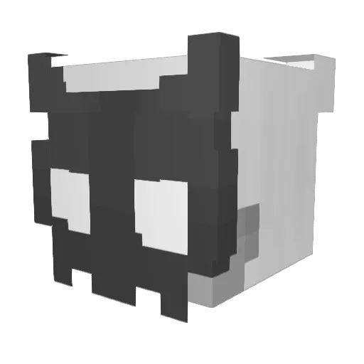 rapun1004 Minecraft avatar head, 3D render