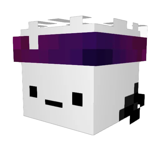 raqnn Minecraft avatar head, 3D render