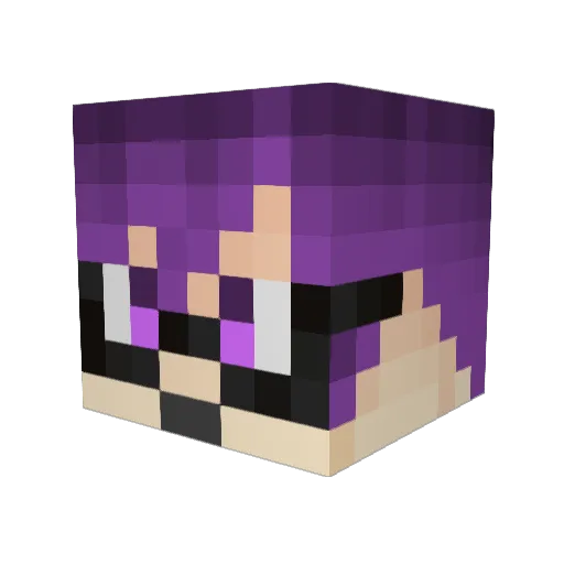 raraport Minecraft avatar head, 3D render