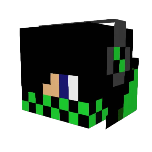 rarekanari Minecraft avatar head, 3D render